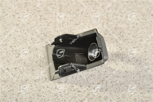 Turbo, Front bumper cover trim for  Real Top View camera, Black matte