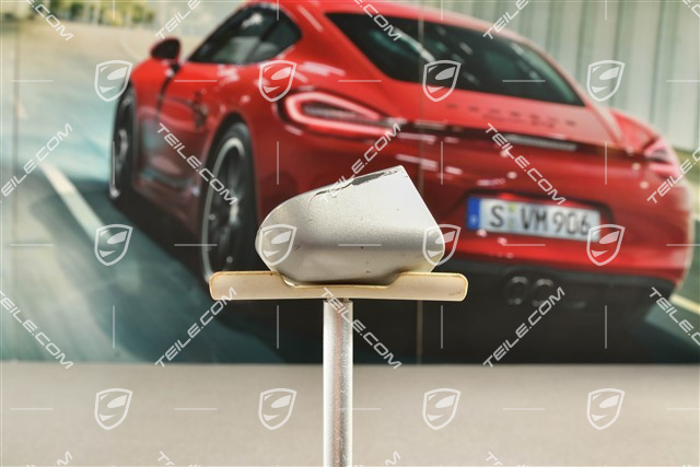Zaślepka wkładki zamka klamki drzwi, satynowe aluminium