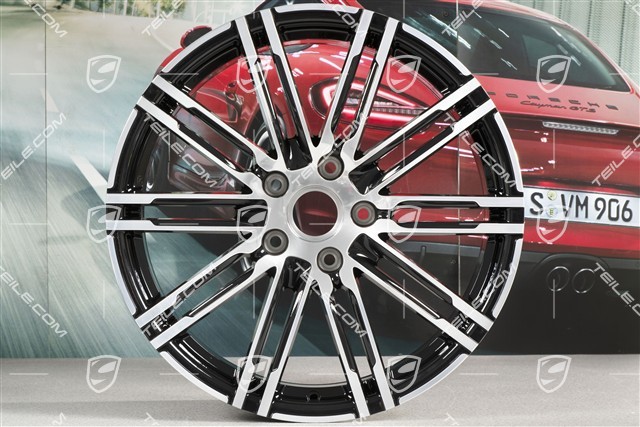 20" Felge, Turbo III, 8,5J x 20 ET57, schwarz hochglanz