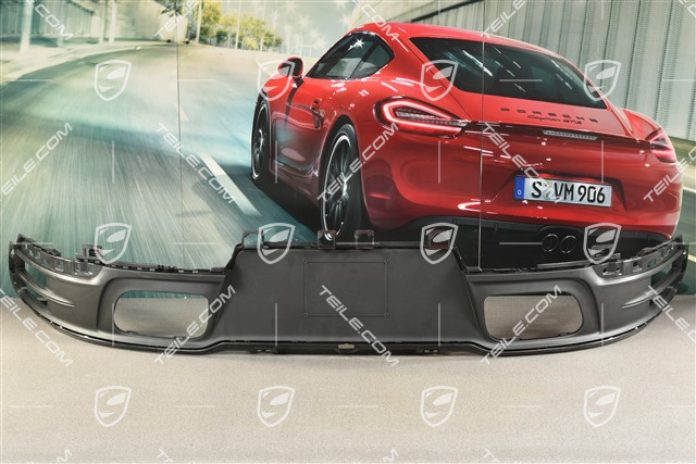 Rear bumper lower cover / diffuser, Black mattet / USA