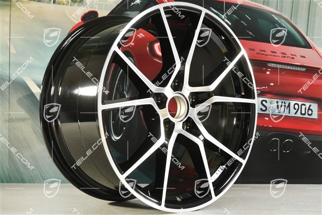 20" Felge Cayenne S, 10,5J x 20 ET64, schwarz hochglanz