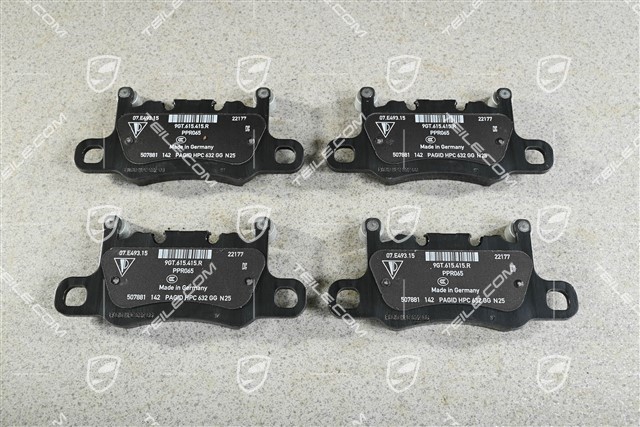 PCCB brake pads, rear axle, GT3 / GT3RS