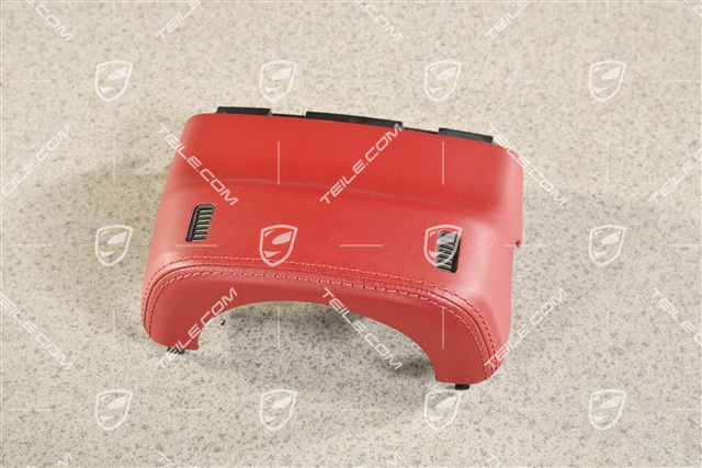 Upper switch housing, leather, bordeaux red
