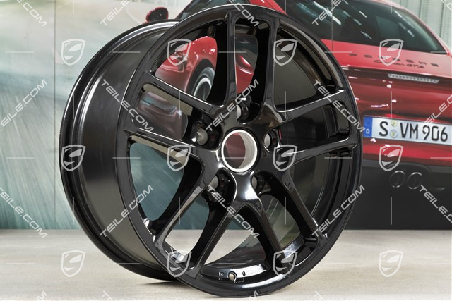 17" Felga Cayman, 8J x 17 ET40, czarny wysoki połysk