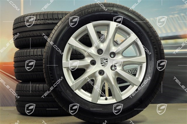 18-inch Cayenne summer wheel set, wheels 8J x 18 ET53 + tyres Michelin 255/55 R18