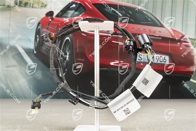 Wiring harness rear bumper, LED daytime diving lights, ParkAssist