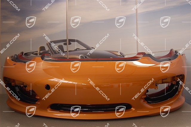 Front bumper, with headlight washer system, super-hot country, facelift 2009-