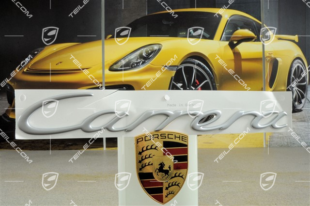 "Carrera" Schriftzug, silbern