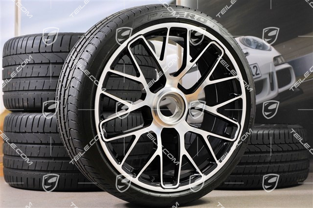 20" Koła letnie komplet Turbo S, felgi 9J x 20 ET51 + 11,5J x 20 ET56, opony letnie 245/35 ZR20 + 305/30 ZR20, z czujnikami ciśnienia RDK