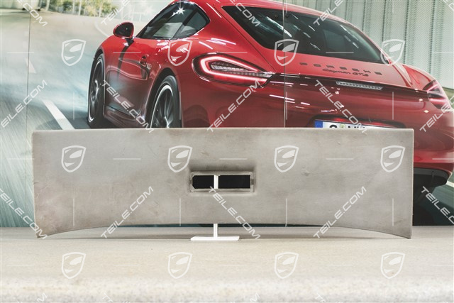 Abschlussleiste, hinten, Stoff, Stahlgrau
