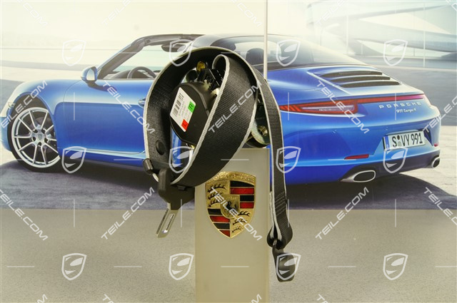 Seat belt, black/rhodium silver, L=R