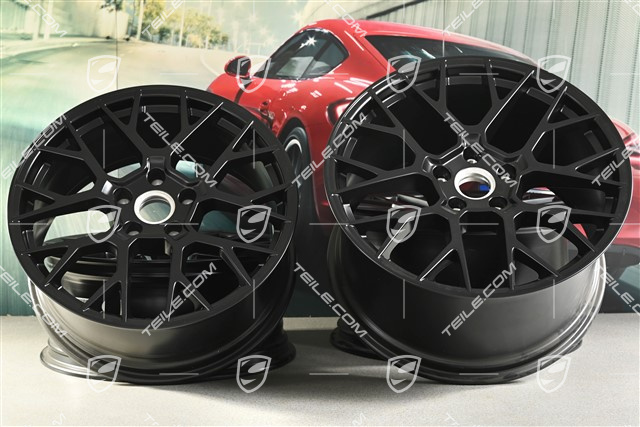 20+21" RS Spyder wheel set, wheels: front 8.5J x 20 ET50 + rear 11.5J x 21 ET67, black satin matt