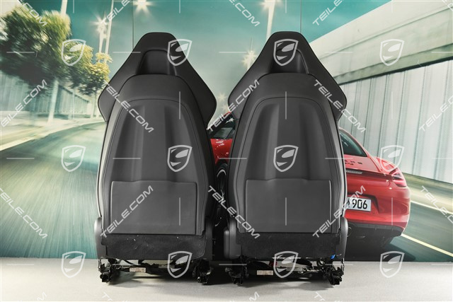 Sport seats, el. adjustment, GTS, leather/alcantara, Black, set (L+R)