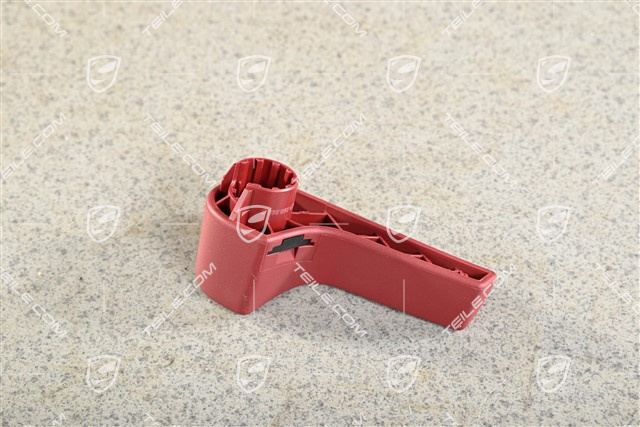 Pull handle / Lever bonnet opening / Actuating lever, Bordeaux Red
