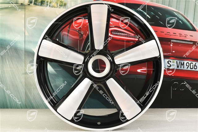 21-inch Sport Classic wheel rim, central lock, 12J x 21 ET70, black high gloss
