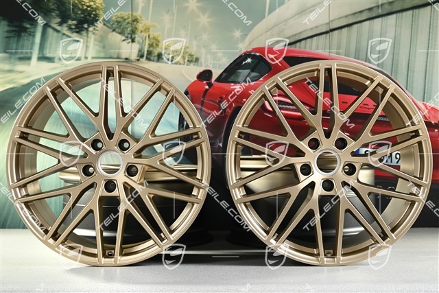 21" Felgensatz Cayenne RS Spyder Design, 11J x 21 ET58 + 9,5J x 21 ET46, neodyme