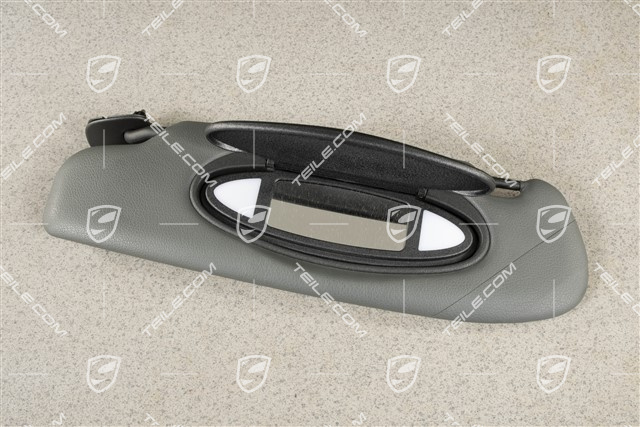 Sonnenblende, Coupe, Kunstleder, Steingrau, L