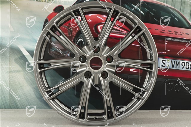 21" Felge Panamera Exclusive, 9,5J x 21 ET71, in Platinum-Seidenmatt