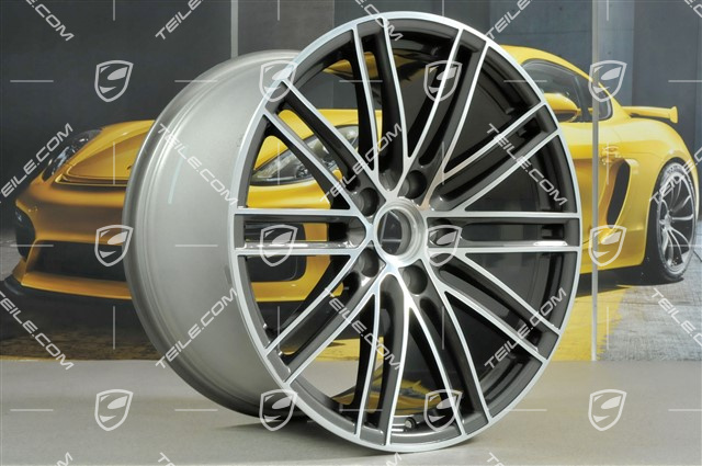 20" komplet felg Turbo IV, 8,5J x 20 ET49 + 11,5J x 20 ET56, Titan