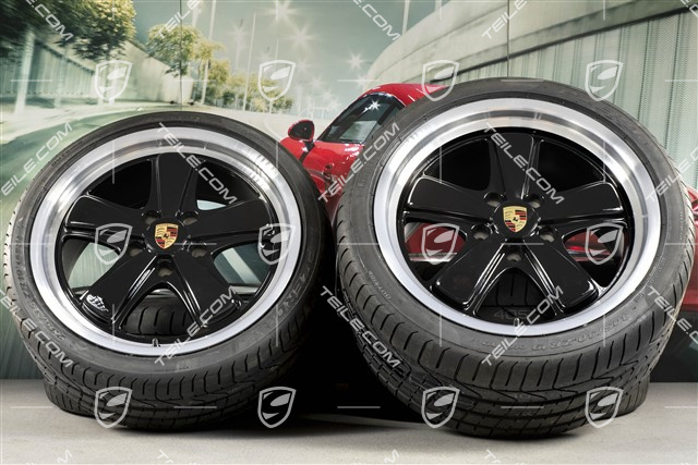 19" Komplet kół letnich "911 Sport Classic", felgi 8,5J x 19 ET55 + 11,5J x 19 ET67, opony letnie Michelin 235/35 ZR19 + 305/30 ZR19, czujniki ciśnienia RDK