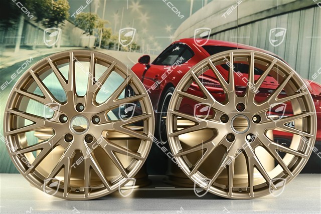 21" Komplet felg Panamera Exclusive Design, 9,5J x 21 ET71 + 11,5J x 21 ET69, neodyme