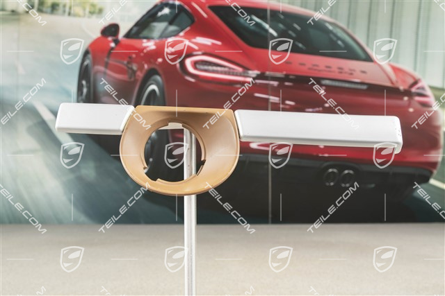 Trim. Ignition switch, Satin aluminium/Havanna