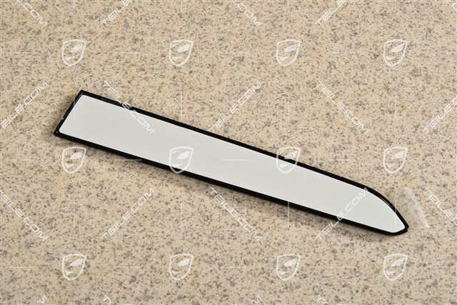 Charging flap trim moulding, Black matte, R