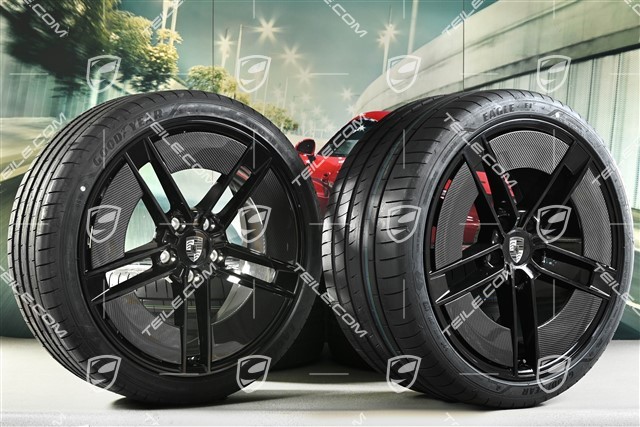 21-inch Exclusive Design summer wheel set, rims 9,5J x 21 ET60 + 11,5J x 21 ET66 + NEW Goodyear Eagle F1 Asymmetric 3 summer tyres 265/35 R21 + 305/30 R21, with Carbon aeroblades