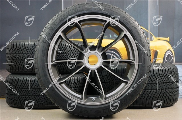 GT3RS / GT2RS 20" / Winterräder Satz, Felgen 9J x 20 ET55 + 12J x 20 ET47 + Michelin Winterreifen 245/35 R20 + 315/35 R20, mit RDK Sensoren