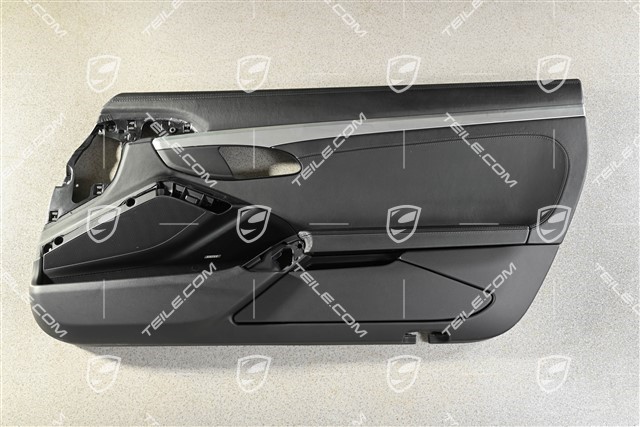 Türverkleidung mit Zierleiste galvanisiert, Leder Schwarz, Bose, R