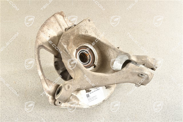 Front suspension steering knuckle / hub carrier, with rear axle steering, central lock, L, KPL
