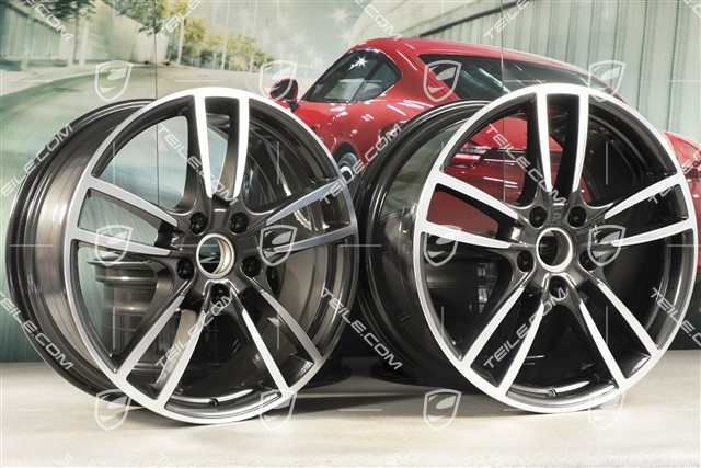 20" Cayenne Sport Felgensatz, 10,5J x 20 ET64 + 9J x 20 ET50,