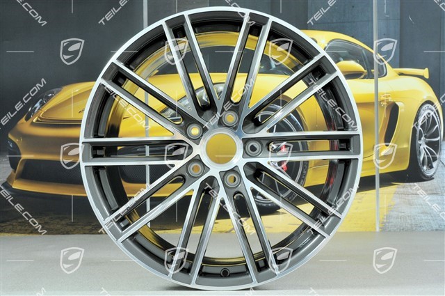 20" Felgensatz Turbo IV, 11,5J x 20 ET76 + 8,5J x 20 ET49, Titan