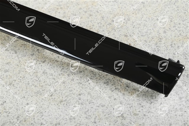 Moulding, Door channel, incl. sealing, front, High gloss black, L