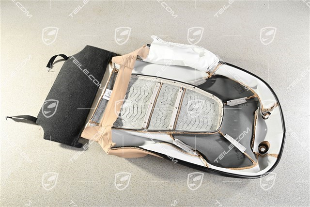 Backrest cover, leather, comfort seat vented , front, Mojave, L