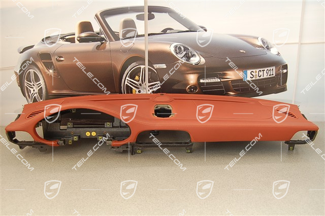Dashboard, upper part, leather, terracotta, Sport Chrono Package Dashboard, upper part, leather, terracotta, Sport Chrono Package
