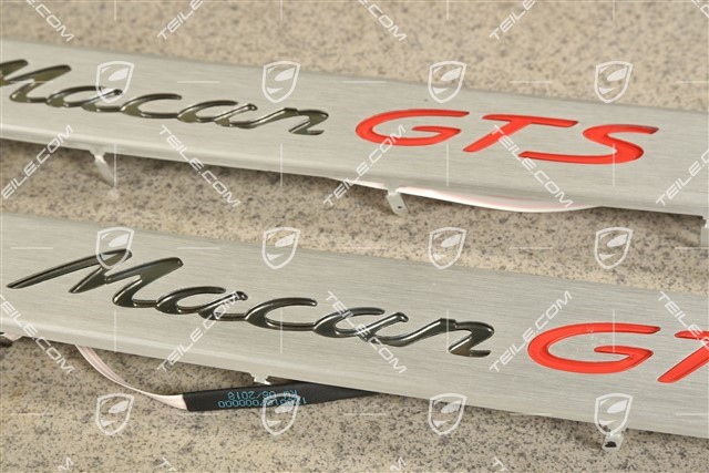 Blenden/Einstiegleisten, Beleuchtet, "Macan GTS", Satz L+R