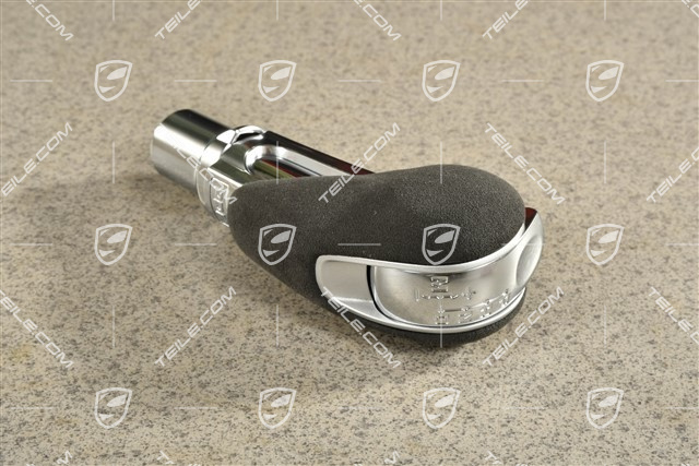 PDK, Wählhebel / Schaltknopf, Alcantara, Schwarz