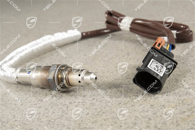 Oxygen sensor, in front of catalytic converter, Brown, Turbo, L