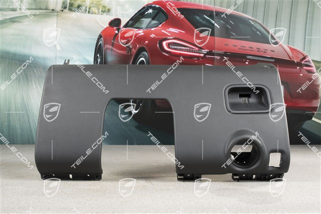 Dashboard trim lower part, Leatherette, Black