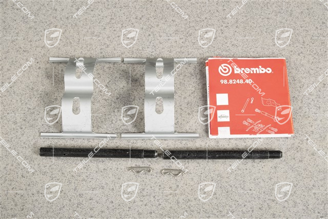 Repair kit, mounting parts, bolt, expanding spring, locking clamps