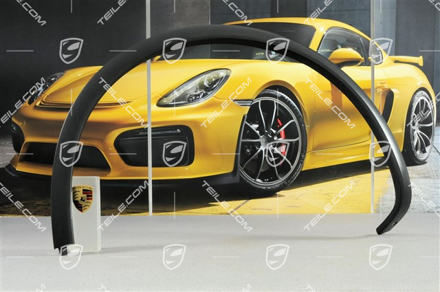 Wheel arch cover, Wider version, Black, Rear, L Wheel arch cover, Wider version, Black, Rear, L
