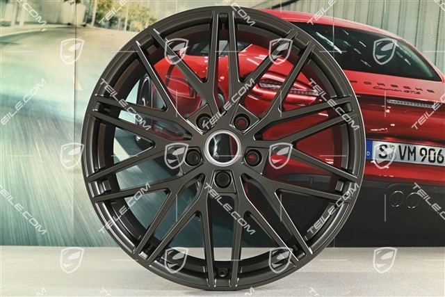 21-inch wheel rim set Cayenne RS Spyder Design, 11J x 21 ET58 + 9,5J x 21 ET46, Turbonite