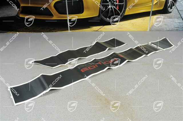 Schriftzug komplett für seitlich, "Porsche Design Edition 3", R Schriftzug komplett für seitlich, "Porsche Design Edition 3", R