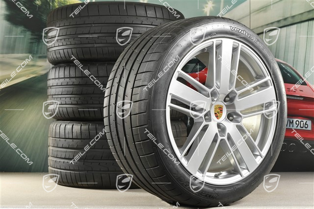 20" Panamera Design 2 Sommerräder, Felgen 9,5J x 20 ET71 + 11,5J x 20 ET68 + Hankook Sommerreifen 275/40 ZR20 + 315/35 ZR20, mit RDK-Sensoren
