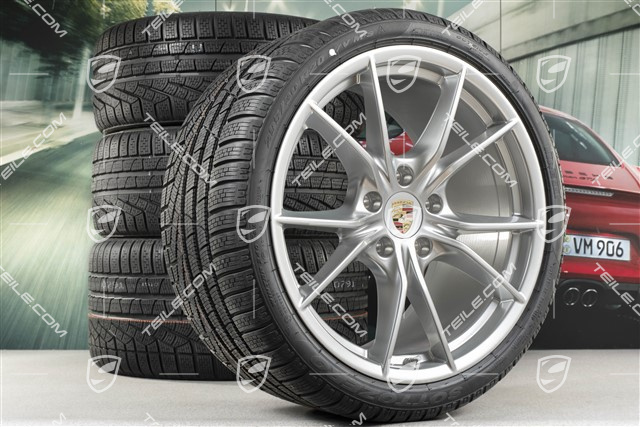 20-inch winter wheels set Carrera S (IV), rims 8,5J x 20 ET49 + 11J x 20 ET56 + Pirelli Sottozero II winter tyres 245/35 R20 + 295/30 R20