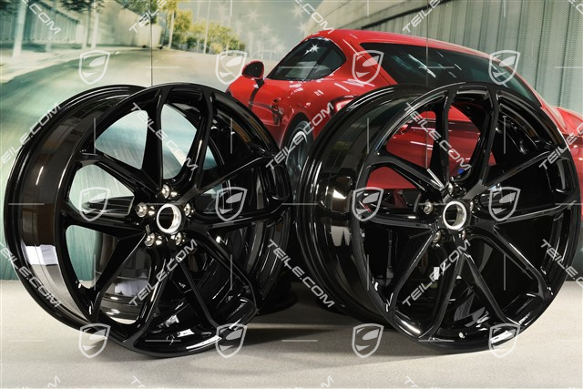 21-inch GT Design, alloy wheels set, 9,5J x 21 ET27 + 10J x 21 ET19, black high gloss