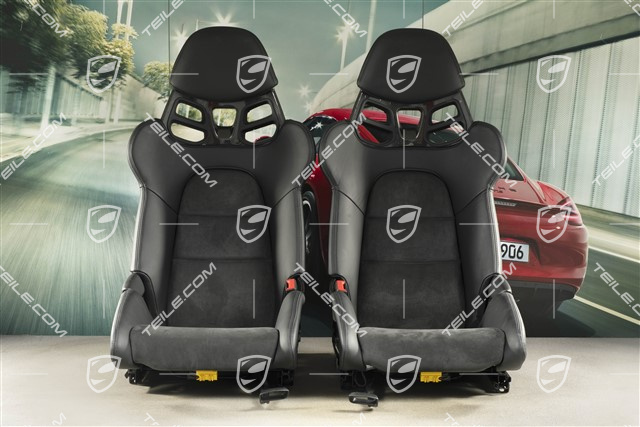 Schalensitze GT3RS / GT2RS, Carbon, Leder+Alcantara, Schwarz, Satz, L+R