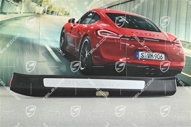 Einstiegleiste, Schwarz / Aluminium-gebürstet, L