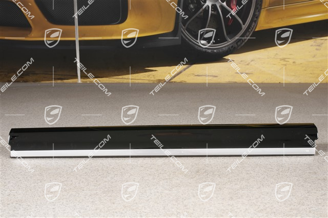 Dashboard trim / moulding, Passanger's side, high gloss, Piano black